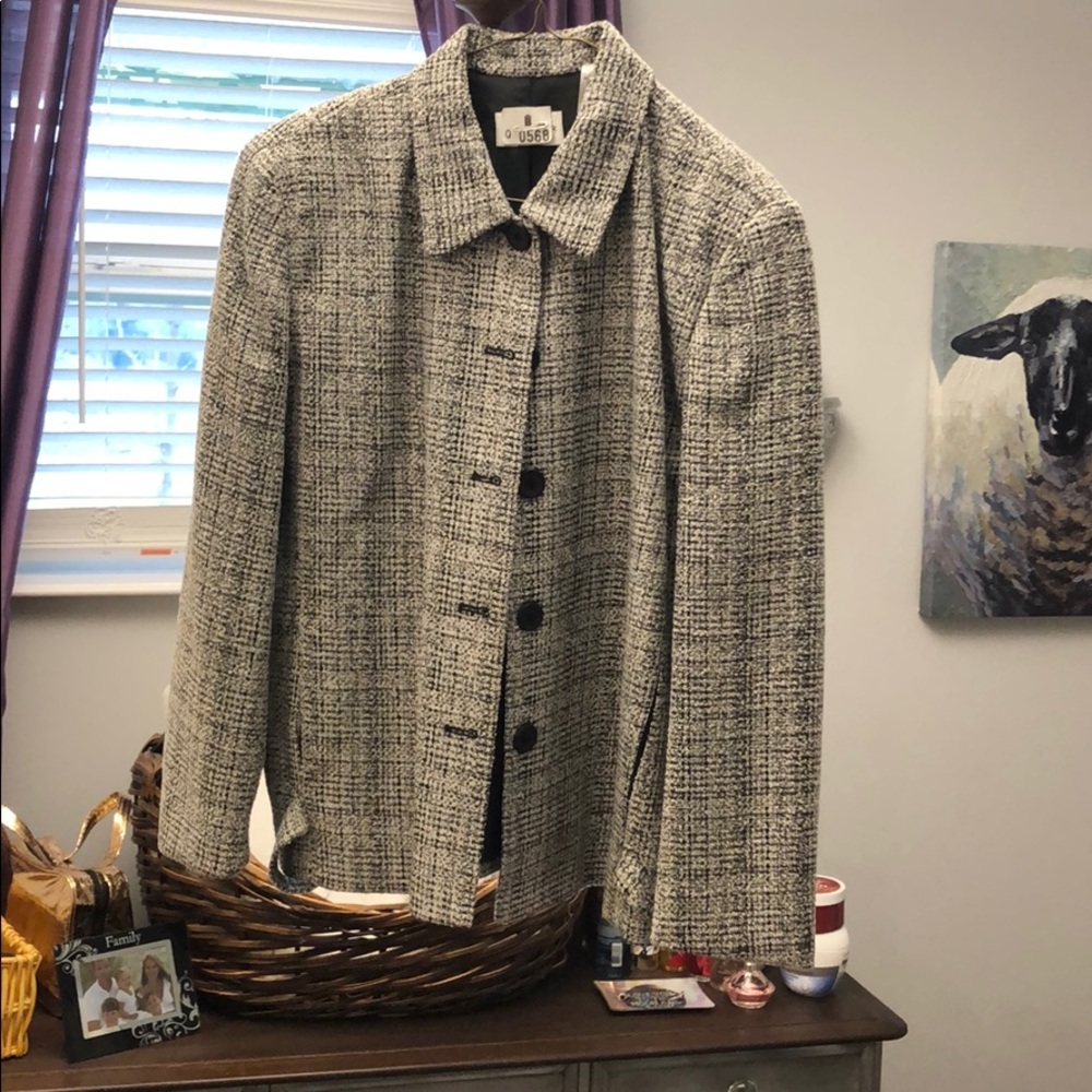 Career skirt and jacket outfit